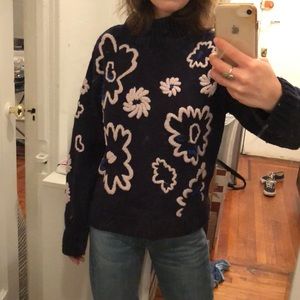 Rebecca Taylor Floral Sweater